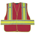 S530 Non ANSI Red Mesh Vest w/ Contrast Trim (MD -LG)